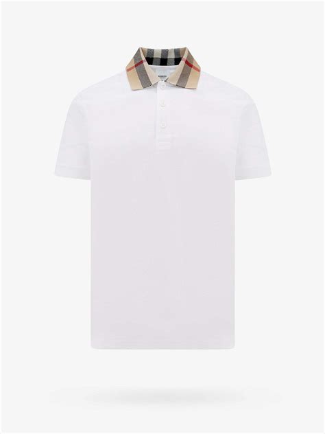 white burberry polo|burberry white polo shirt men's.